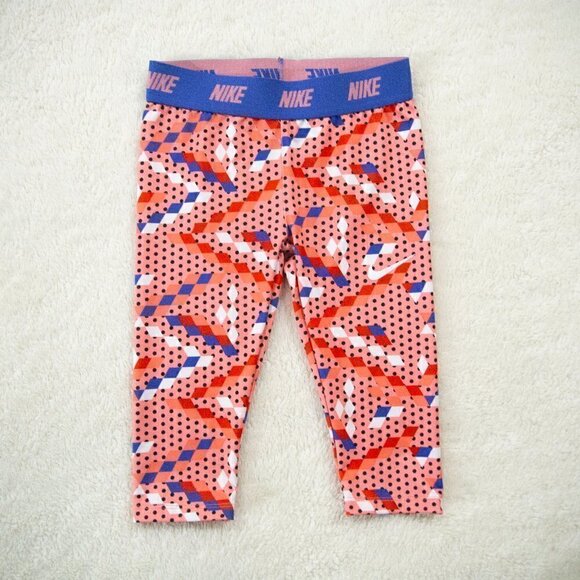 𝅺3 For $10 Nike Dri-Fit Printed Compression Capri Leggings - Picture 1 of 5